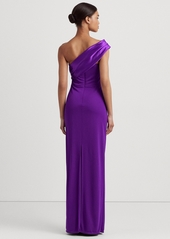 Lauren Ralph Lauren Women's Satin Sash Column Gown - Purple Agate
