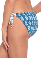 Lauren Ralph Lauren Women's Side-Tie Hipster Bikini Bottoms - Indigo Print Mix