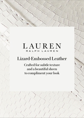 Lauren Ralph Lauren Women's Slide-Buckle Lizard-Embossed Belt - Soft White