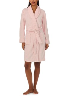 Lauren Ralph Lauren Womens So Soft Shawl Collar Wrap Robe  S