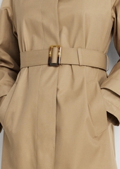 Lauren Ralph Lauren Women's Stand-Collar Maxi Trench Coat - Sand