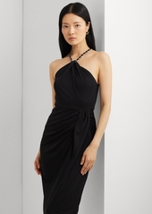 Lauren Ralph Lauren Women's Stretch Jersey Halter Dress - Black