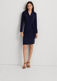Lauren Ralph Lauren Women's Stretch Jersey Wrap Dress - Refined Navy