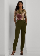 Lauren Ralph Lauren Women's Tapered Cargo Pants - Green