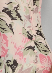Lauren Ralph Lauren Women's Tiered Ruffled A-Line Gown - Cream/Pink/Multi