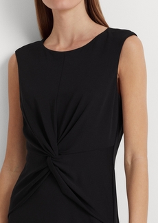 Lauren Ralph Lauren Women's Twist-Front Cap-Sleeve Stretch Jersey Dress - Black