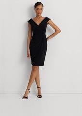 Lauren Ralph Lauren Women's Twist-Front Sheath Dress - Black
