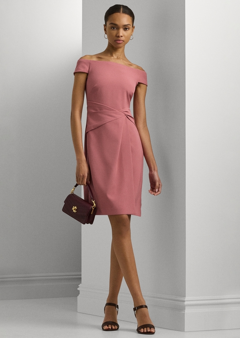 Lauren Ralph Lauren Women's Twisted Off-The-Shoulder Dress - Rose Blush