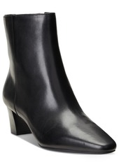 Lauren Ralph Lauren Women's Willa Square-Toe Dress Booties - Black Leather