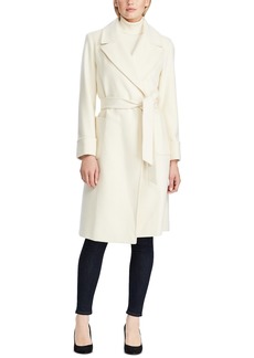 Lauren Ralph Lauren Women's Wool Blend Belted Wrap Coat - Moda Cream