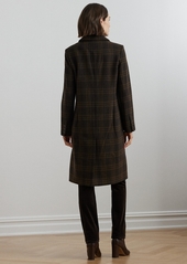 Lauren Ralph Lauren Women's Wool-Blend Walker Coat - Brown Plaid