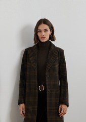 Lauren Ralph Lauren Women's Wool-Blend Walker Coat - Brown Plaid