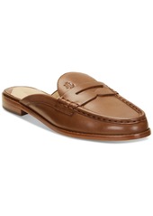 Lauren Ralph Lauren Women's Wynnie Penny Loafer Mules - Deep Saddle Tan