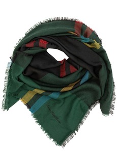 Lauren Ralph Lauren Woven Plaid Square Scarf - Green Plaid