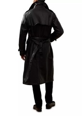 Ralph Lauren Leather & Shearling Trench Coat