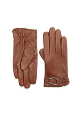 Ralph Lauren Leather Bridle Belt Touch Gloves