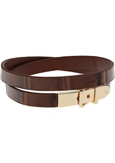 Ralph Lauren Leather Croco Leather Wrap Bracelet