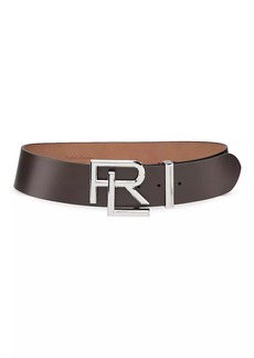 Ralph Lauren Leather Logo-Buckle Belt