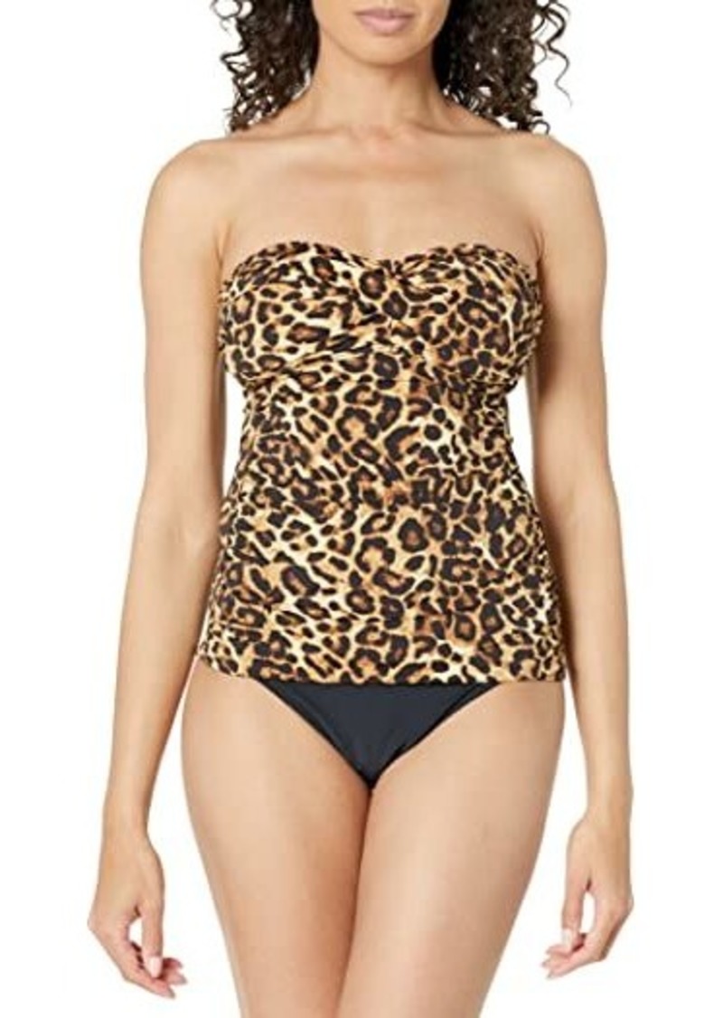 Lauren Ralph Lauren Plus Size Bandeau Flyaway One-Piece Swimsuit - Macy's