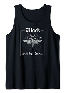 Ralph Lauren Like My Soul Vintage Goth Moth And Crescent Moon Tank Top