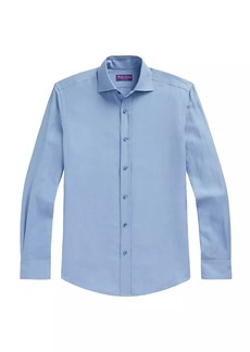Ralph Lauren Linen & Silk-Blend Button-Front Shirt