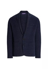 Ralph Lauren Linen-Blend Two-Button Blazer