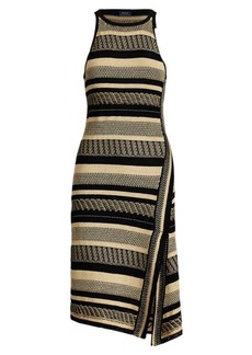 Ralph Lauren Linen-Cotton Wrap Dress