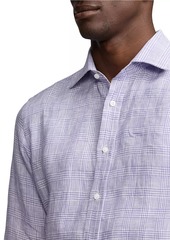 Ralph Lauren Linen Glen-Check Sport Shirt