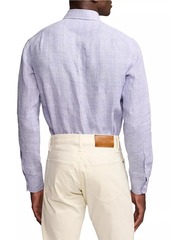 Ralph Lauren Linen Glen-Check Sport Shirt