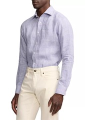 Ralph Lauren Linen Glen-Check Sport Shirt