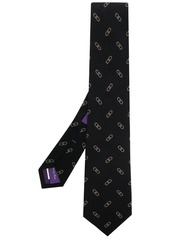 Ralph Lauren Linked-Ovals silk tie
