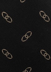 Ralph Lauren Linked-Ovals silk tie