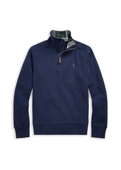 Ralph Lauren Little Boy's & Boy's Interlock Quarter-Zip Sweater