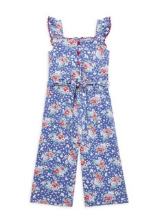 Ralph Lauren Little Girl's Floral Belted Jumpsuit