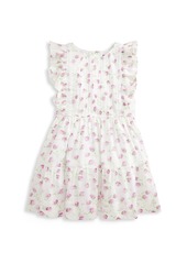 Ralph Lauren: Polo Little Girl's Floral Ruffle-Trim A-Line Dress