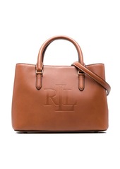 Ralph Lauren logo-embossed leather tote bag