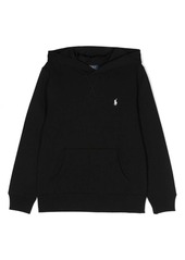 Ralph Lauren: Polo logo-embroidered cotton-blend hoodie