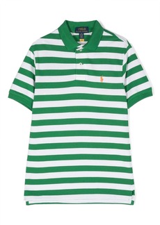 Ralph Lauren logo-embroidered striped polo shirt