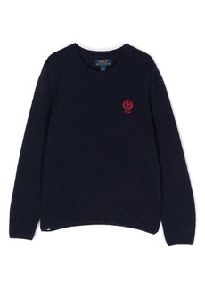 Ralph Lauren logo-embroidered wool-cashmere jumper