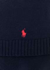 Ralph Lauren logo-embroidered wool scarf