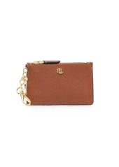 Ralph Lauren logo-plaque leather cardholder