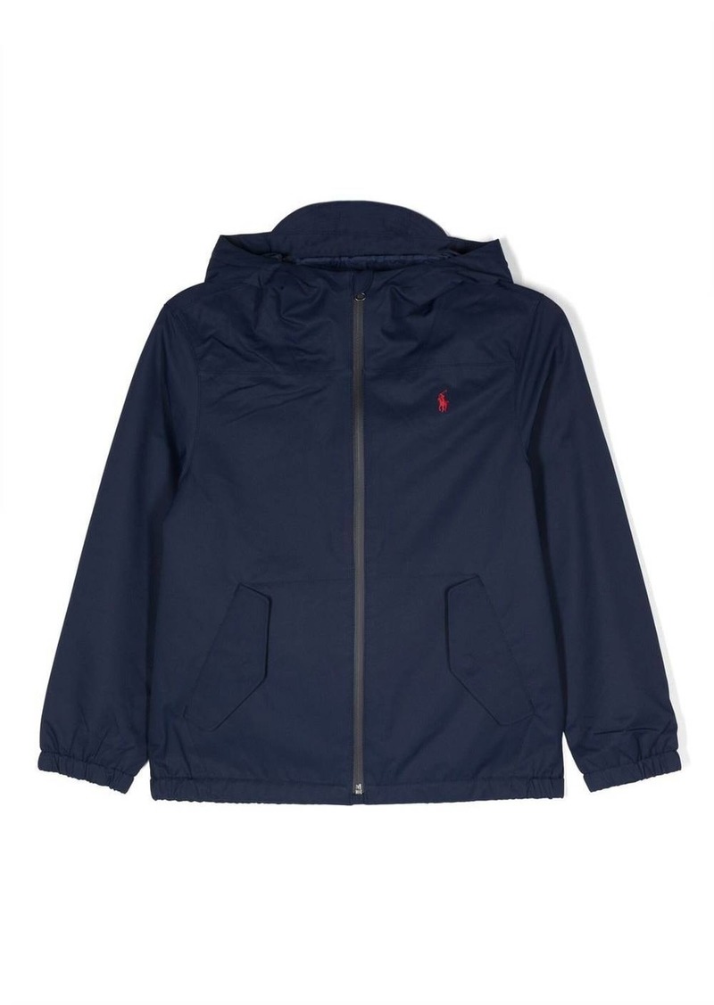 Ralph Lauren: Polo logo-print zip-up hooded jacket