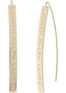Ralph Lauren Logo Threader Earrings