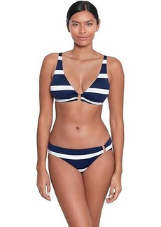 Ralph Lauren Mariner Stripe Ring Over the Shoulder Top