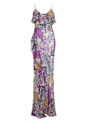 Ralph Lauren Maynard Printed Silk Dress
