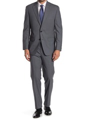 Ralph Lauren Medium Grey Sharkskin Wool 2-Piece Suit