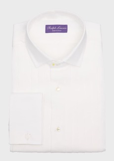 Ralph Lauren Men's Linen French Cuff Tuxedo Shirt 