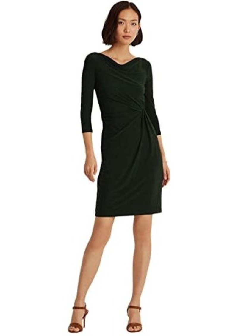 Ralph Lauren Mid Weight Matte Jersey 3/4 Sleeve Day Dress