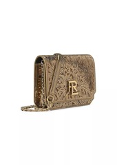 Ralph Lauren Mini Metallic Leather Crossbody Wallet