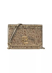 Ralph Lauren Mini Metallic Leather Crossbody Wallet